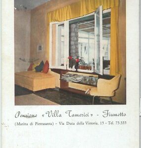 80806 - CARTOLINA d'Epoca - LUCCA  Provincia  -  Marina Pietrasanta PUBBLICITA