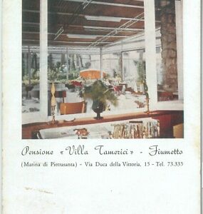 80807 - CARTOLINA d'Epoca - LUCCA  Provincia  -  Marina Pietrasanta PUBBLICITA