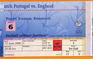 C2300- Vecchio BIGLIETTO PARTITA CALCIO- 2000