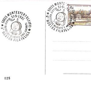 ai4157 - ITALY - POSTAL HISTORY - Event Postcard - MONTESPERTOLI  Wine - 1981