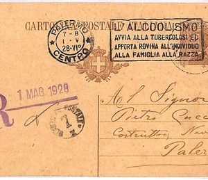 ai4158 - ITALY - POSTAL HISTORY - POSTMARK on Stationery - Alcohol abuse - 1928