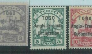 88486 - GERMAN COLONIES: TOGO - STAMP: Stanley Gibbons # H 1/3 - MINT MNH + MLH