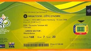 C2345- Vecchio BIGLIETTO PARTITA CALCIO- 2006