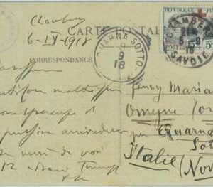 89929 - FRANCE - Postal History - POSTCARD to ITALY 1918  - RED CROSS Medicine