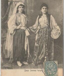49426 - VINTAGE POSTCARD - Egypt - 1905 two Turkish women, Glamour, Fashion
