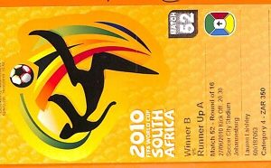 C2370- Vecchio BIGLIETTO PARTITA CALCIO- 2010 ARGENTINA VS MEXICO