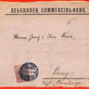 aa1616 - SERBIA - POSTAL HISTORY -  COVER to Czechoslovakia 1920