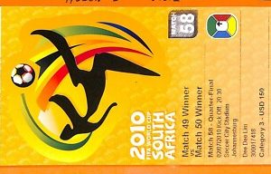 C2380- Vecchio BIGLIETTO PARTITA CALCIO- 2010 HOLLAND VS BRASIL