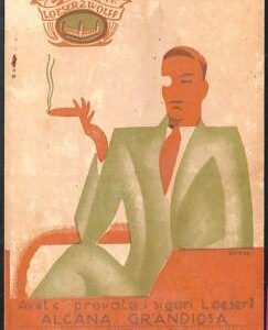 Lib741 - CARTOLINA d'Epoca - PUBBLICITARIA Illustrata -  Gauss SIGARI LOESER