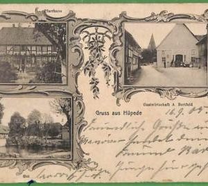 ah1312 - GERMANY - VINTAGE POSTCARD Ansichtskarten - Gruss aus Hupede - 1905