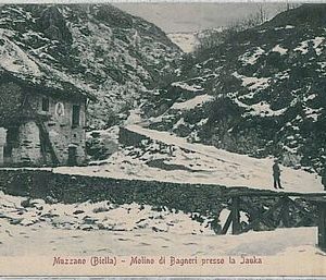 38662  CARTOLINA d'Epoca BIELLA provincia - Muzzano : Molino di Bagneri  1915
