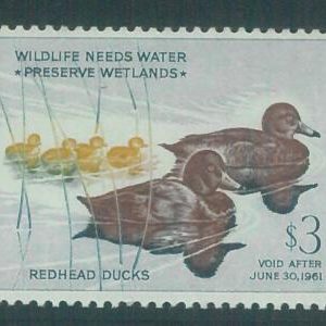 88622 -  USA - STAMPS: SCOTT # RW27  Migratory Bird Hunting Stamp MINT MLH 1960