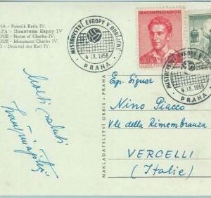 67867 - Czechoslovakia - POSTAL HISTORY -  postmark on  CARD:  Volleyball  19758