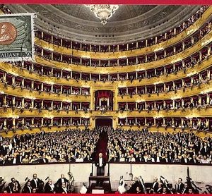 ai5798  - ITALY  - Postal History - MAXIMUM CARD - Theatre La Scala MUSIC - 1963