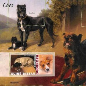 A7576 - GUINE BISSAU - ERROR MISPERF Stamp Sheet -  2022 - Animals,Dogs
