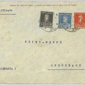 37340 - ARGENTINA  - POSTAL HISTORY - STATIONERY COVER: MENDOZA to GERMANY 1924