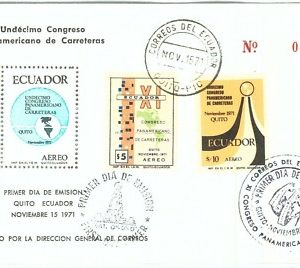 69261 - ECUADOR - POSTAL HISTORY -  FDC COVER 1971 - ROADS
