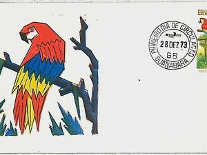 29231 - BRAZIL - POSTAL HISTORY -  FDC COVER 1973 Parrots BIRDS