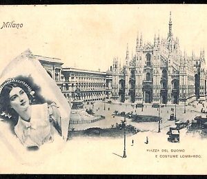 ab1477 - CARTOLINA D'EPOCA - MILANO Città : Piazza del Duomo