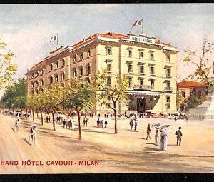 ab1478 - CARTOLINA D'EPOCA - MILANO Città : Le Grand Hotel Cavour