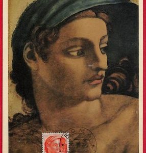 ai5817  - ITALY  - Postal History - MAXIMUM CARD - ART - 1965 Michelangelo