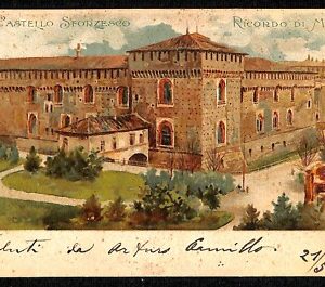ab1495 - CARTOLINA D'EPOCA - MILANO Città : Castello Sforzesco
