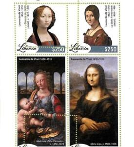 A9007 - LIBERIA - ERROR MISPERF Stamp Sheet  - 2022 - ART, Leonardo da Vivci