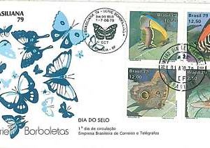 22819 -  BRAZIL - POSTAL HISTORY - FDC COVER 1976  Butterflies