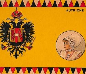 ab9726 - AUSTRIA - Ansichtskarten  VINTAGE  POSTCARD - FLAG Costumes