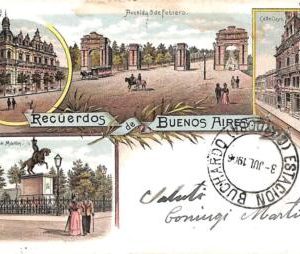 ac1469 - ARGENTINA -  Vintage Postcard - BUENOS AIRES - 1906