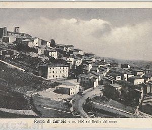 60525  - CARTOLINA d'Epoca - L'AQUILA provincia :  Rocca di Cambio 1928