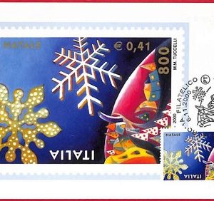 ai5844 - ITALY  - Postal History - MAXIMUM CARD - Religion - 2000 CHRISTMAS
