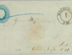 89246 - GERMANY Prussen - Postal History - STATIONERY COVER from Magdeburg # U9