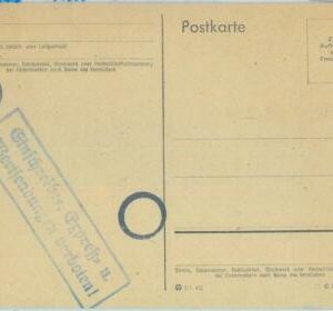 89270 - GERMANY - Postal History -  STATIONERY FORMULAR Card 1943