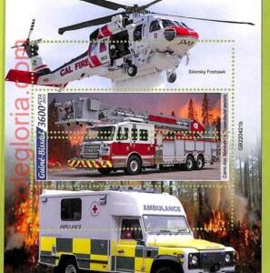 B0421 - GUINE-BISSAU - ERROR MISPERF Stamp Sheet - 20122 - FIRE Transport