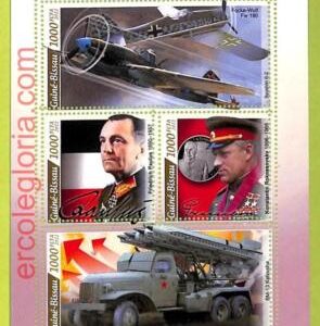 B0423 - GUINE-BISSAU - ERROR MISPERF Stamp Sheet - 2022 - Operation Uranus WWI