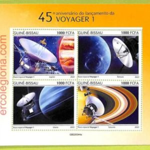 B0430 - GUINE-BISSAU - Stamp Sheet - 2022 - SPACE, VOYAGER 1