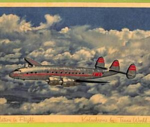 af5716  - VINTAGE POSTCARD Ansichtskarten -  TWA  AIRPLANES