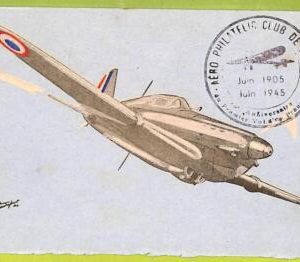 af5789 - FRANCE -  VINTAGE  POSTCARD    -  Aviation AIRPLANES 1945