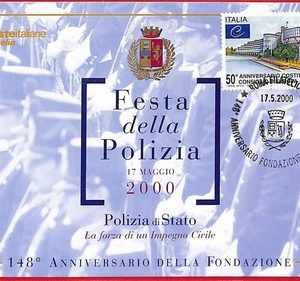 ai5845 - ITALY  - Postal History - MAXIMUM CARD - Police - 2000