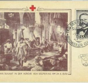 89865 - GERMANY Saar - Postal History - MAXIMUM CARD - MEDICINE Red Cross 1953