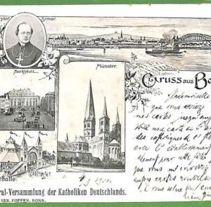 ah1346 - GERMANY - VINTAGE POSTCARD Ansichtskarten - Gruss aus Bonn - 1900