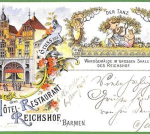 ah1344 - GERMANY - VINTAGE POSTCARD Ansichtskarten - Gruss aus Barmen - 1900