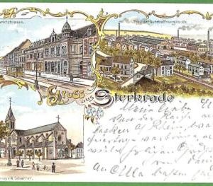 ah1335 - GERMANY - VINTAGE POSTCARD Ansichtskarten - Gruss aus Sterkrade