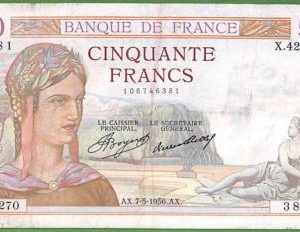 ah1477 - FRANCE - Collectable PAPERMONEY - PIC#81 - 50 Francs - Fine/Very Fine