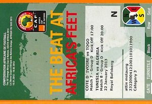 C2416- Vecchio BIGLIETTO PARTITA CALCIO- 2013 COTE D'IVOIRE VS TOGO