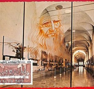 ai5834 - ITALY  - Postal History - MAXIMUM CARD - Leonardo da Vinci - 1998
