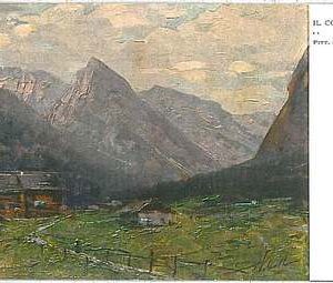 34444   CARTOLINA d'Epoca BELLUNO provincia - ILLUSTRATA : Col Rosa