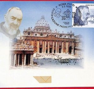 ai5837 - ITALY  - Postal History - MAXIMUM CARD - Religion - 1999 Padre Pio
