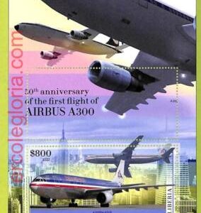 B0488 - LIBERIA - ERROR MISPERF Stamp Sheet - 2022 - Airplane, Transport